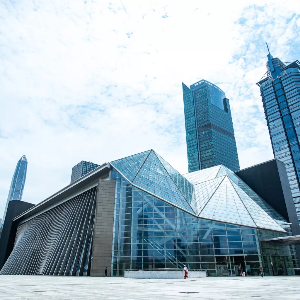 Cityscape of Shenzhen, China. Shenzhen is a major city in Guangdong Province